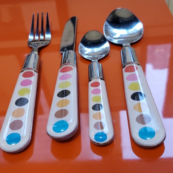 None Dining Polka Dot Flatware Poshmark